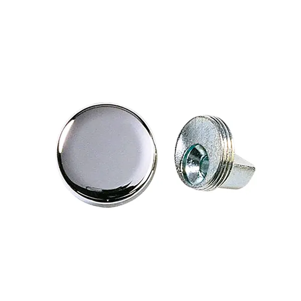 Spiegelklemmen rond 4 stuks mat chroom