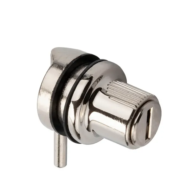 Vitrine slot gelijksluitend RVS-effect