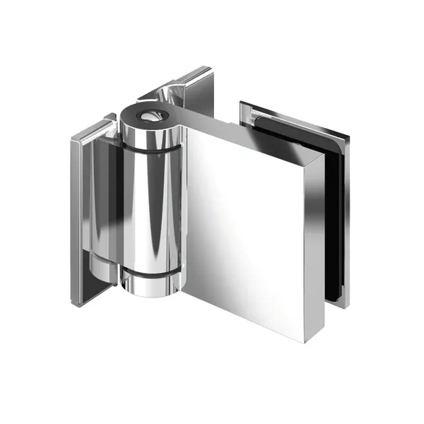 Flinter douchescharnier 90° Glas/wand dubbelzijdige bevestiging glans chroom