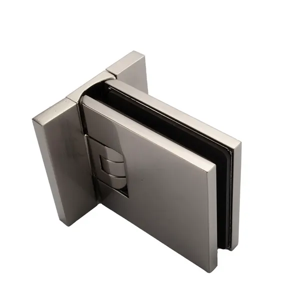 Flamea+ scharnier wand/glas 90° dubbel schroefpl. incl. afdekkapjes RVS look sauna
