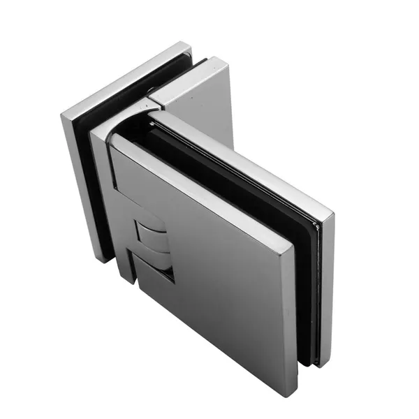 Flamea+ scharnier glas/glas 90° incl. afdekplaatjes mat chroom getest voor gebr. sauna