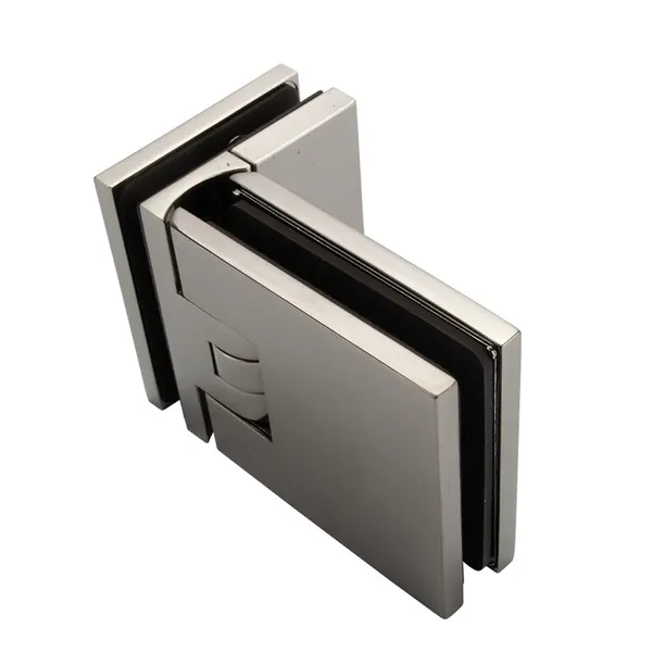 Flamea+ scharnier glas/glas 90° incl. afdekplaatjes RVS look getest voor gebr. sauna