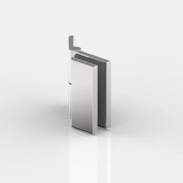 Flamea glas-wand klem 135° instelbare hoek 100°-140° glans chroom