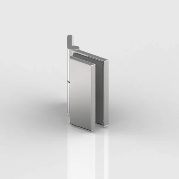 Flamea glas-wand klem 135° instelbare hoek 100°-140° mat chroom