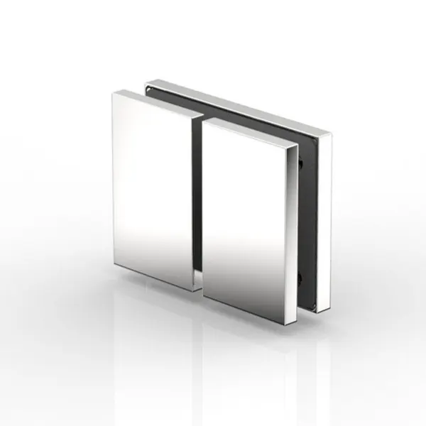 Flamea+ glasklem glas-glas 180° glans chroom