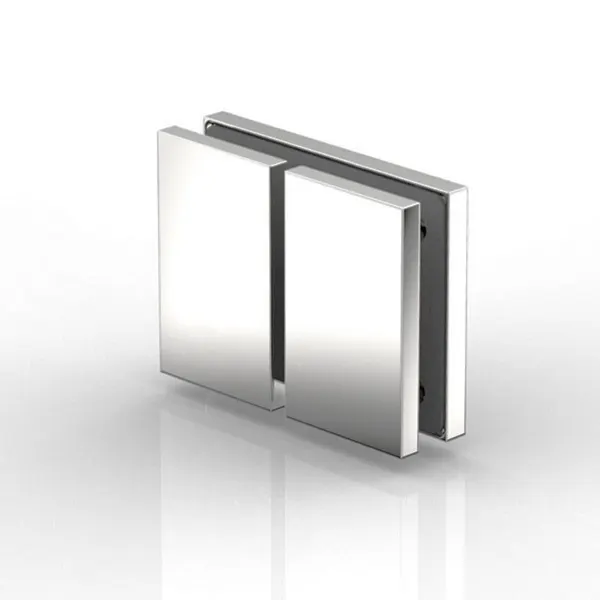 Flamea+ glasklem glas-glas 180° mat chroom