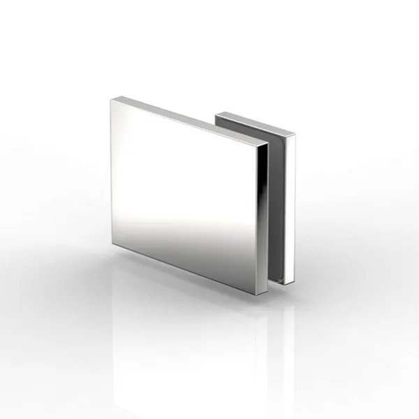 Flamea+ glasklem glas-wand 180° mat chroom