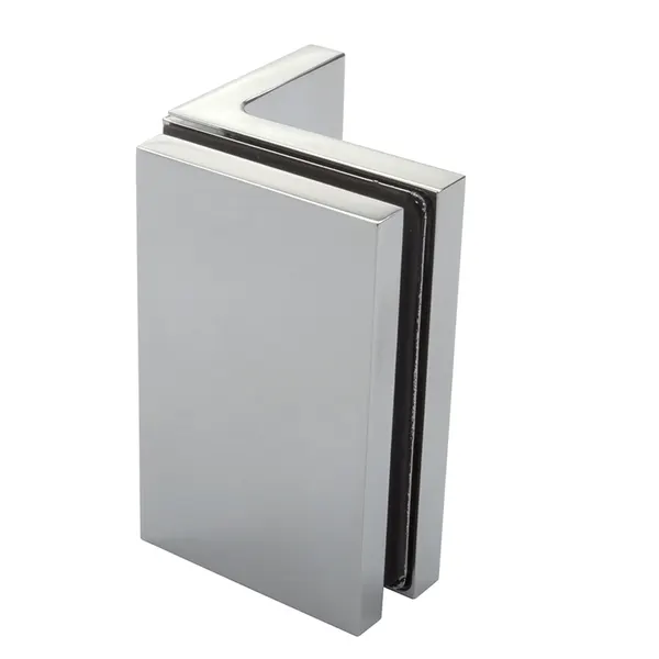 Flamea+ glasklem glas-wand 90° mat chroom getest voor sauna