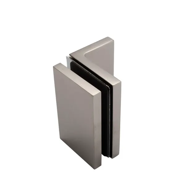 Flamea+ glasklem glas-wand 90° RVS look getest voor sauna geb