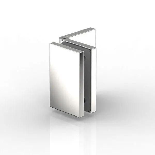 Flamea+ glasklem glas-wand 90° instelbare hoek 60°-100° RVS look