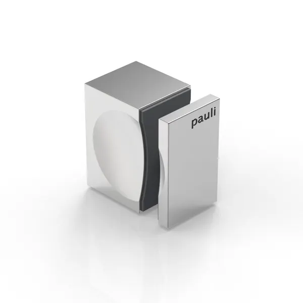 Enkele knop 6-10 mm glas boorgat Ø14 glans chroom