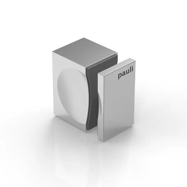 Enkele knop 6-10 mm glas boorgat Ø14 mat chroom
