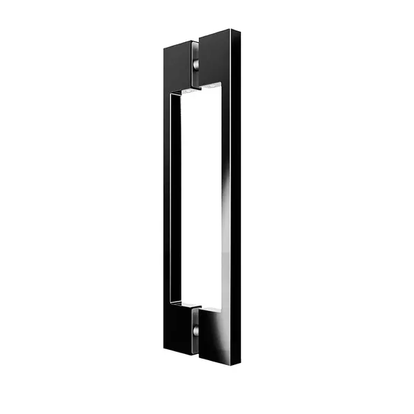 Rechthoekige greep TL 260mm hoh 220mm zwart glans zonder Pauli logo
