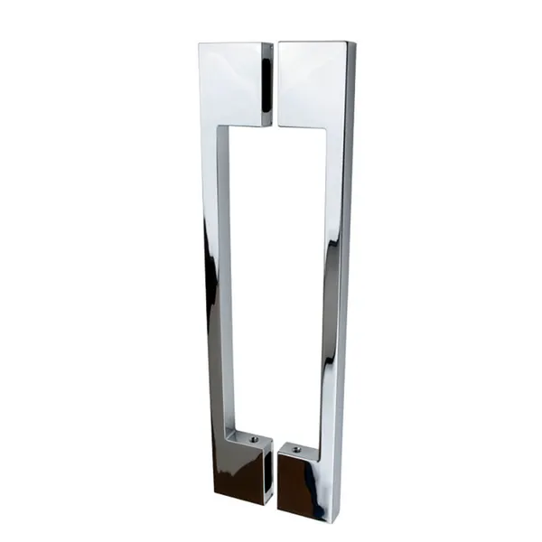 Rechthoekige greep TL 260mm hoh 220mm glans chroom zonder Pauli logo