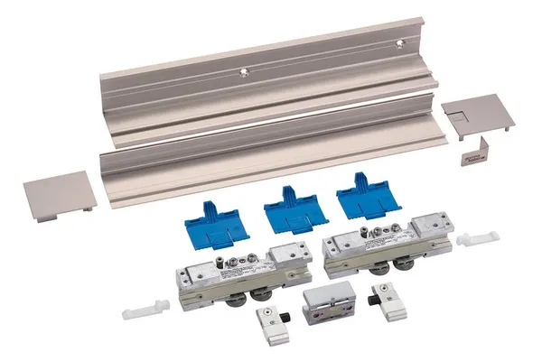 Schuifdeursysteem Muto Comfort L80 wand montage excl. Softclose lengte 2880mm aluminium