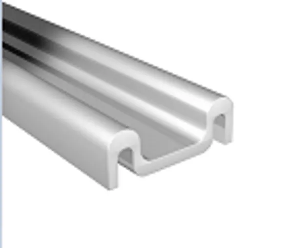 Dubbele onderrail aluminium