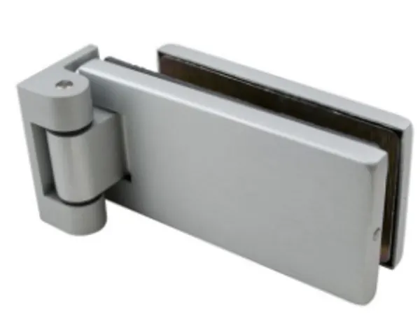 Glasdeurscharnier wand-glas (stomp) verlegde knoop aluminium geanodiseerd
