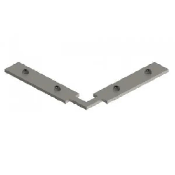 Platte verbinder 90º t.b.v. 13DFKLIK profielen