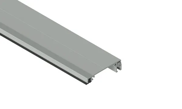 PEXT Klemprofiel 80.10 Zijkant - tbv 10mm glas Blank alu per m1
