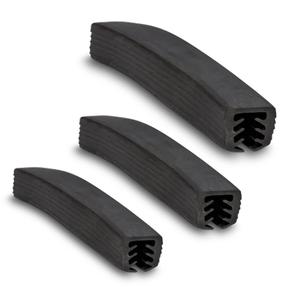 Handrail rubber U 22mm glasdikte 8-11 mm