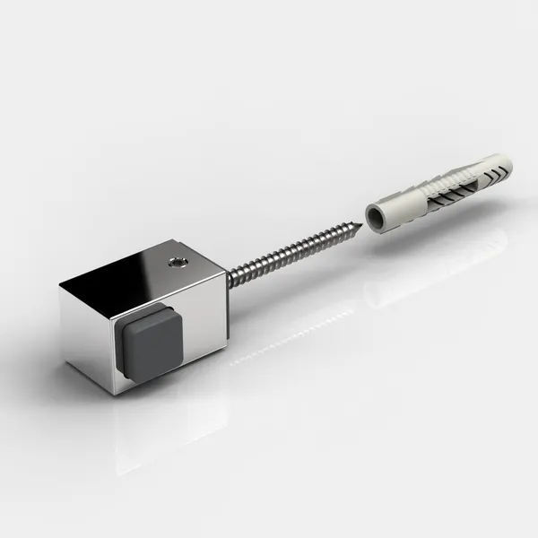 Deurstopper rechts wandbevestiging mat zwart