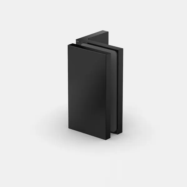 Glasklem Storm, glas-wand, 90°, mat zwart