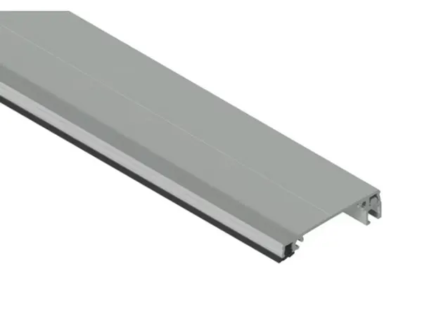 PEXT Klemprofiel 60.8 Zijkant - tbv 8mm glas Blank alu per m1