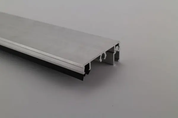 PEXT Klemprofiel 60.10 Zijkant - tbv 10mm glas Blank alu per m1