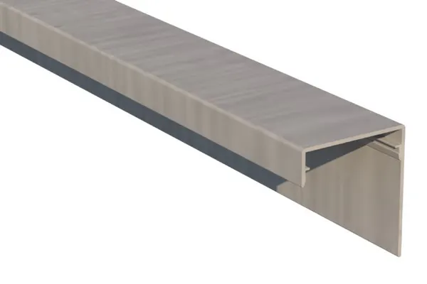 PEXT Sierlijst 60 Zijkant Blank alu per m1