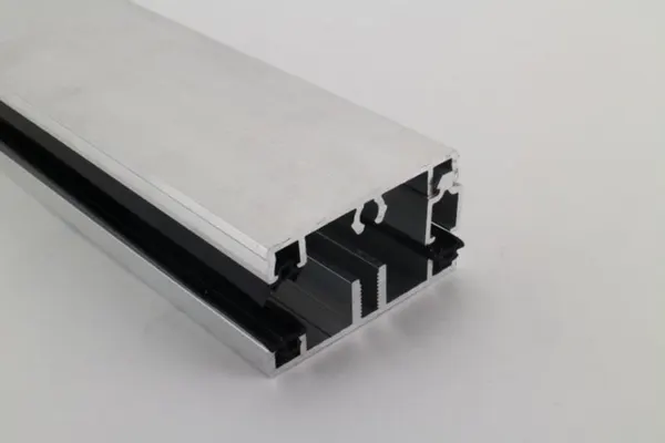 PEXT Klemprofielset - Onderprofiel - 60.8 Zijkant - tbv 8mm glas Blank alu per m1