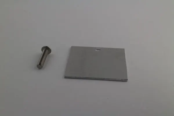 PEXT Eindschotje 60 - Hoog incl RVS schroef Blank alu per stuk