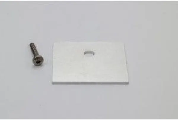 Eindschotje afdekprofiel kliklijst zijkant laag 61,5x2x50mm brute aluminium