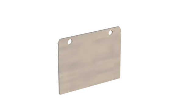 PEXT Eindschotje 80 - Hoog incl RVS schroef Blank alu per stuk