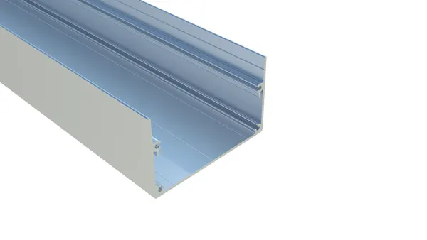 PEXT Bakgoot 125 Blank alu per m1