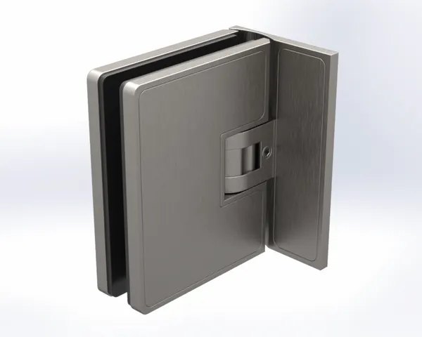 Douchescharnier Balena glas-wand 90° enkelzijdige bevestiging Glans chroom