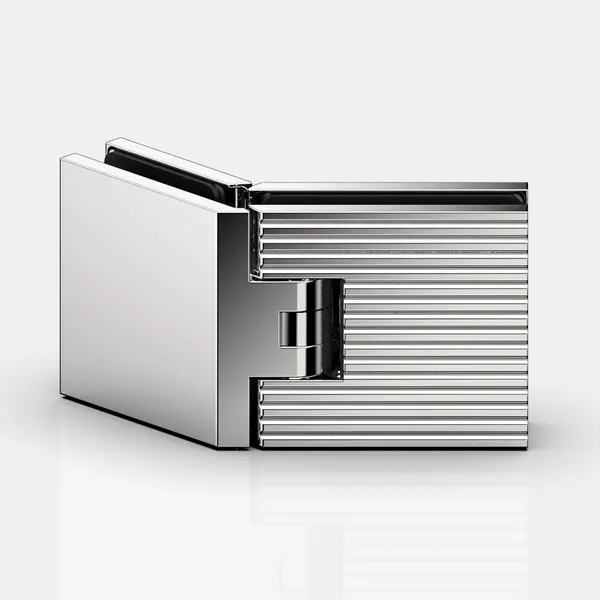 Flamea+ scharnier glas/glas 135° glans chroom ribbel LINEA