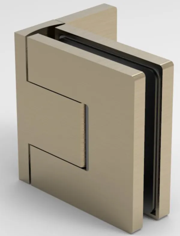 Bellagio SAUNA scharn. w/g 90° enk. schoefpl. incl. afdekk. geborst. brons max. 40kg, max. br. 800mm