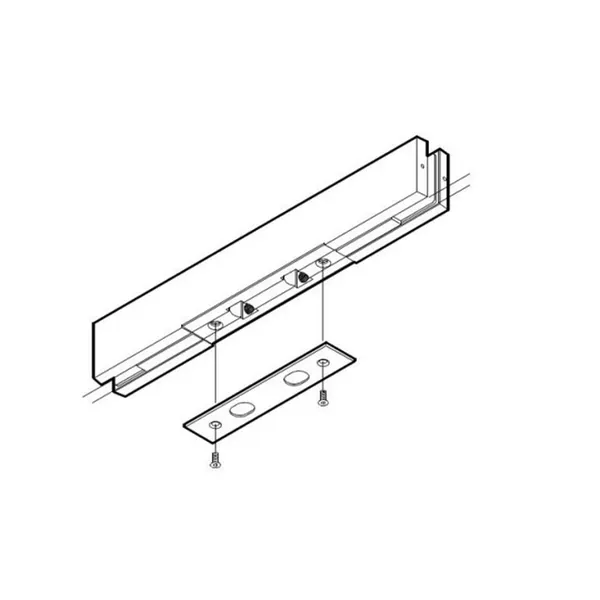 Tegenslotkast aluminium geanodiseerd