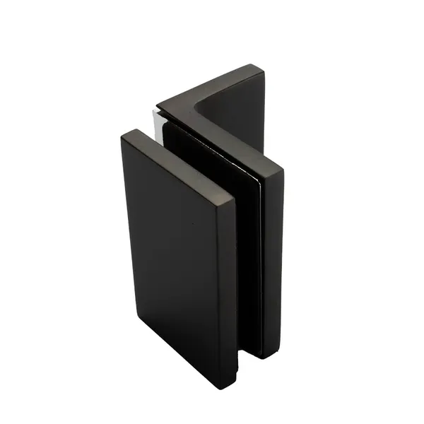 Flamea+ glasklem glas-wand 90° diep mat zwart