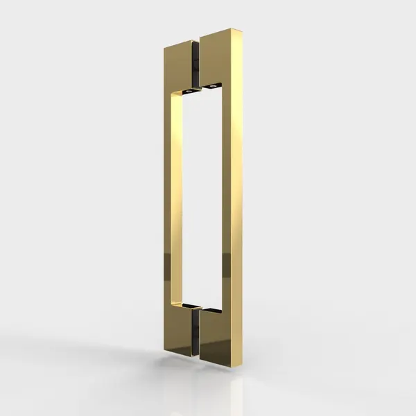 Rechthoekige greep TL 260mm hoh 220mm glans goud