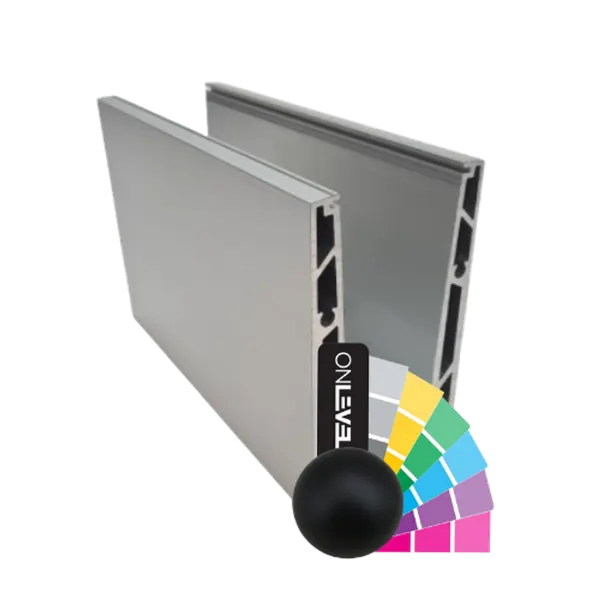 TURBOFLEX Profiel top montage mat poedercoating RAL