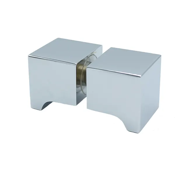 SDK300-30 Douchedeur knop 32x32x30mm, 6-12mm glas, boring ø12mm, finish glans chroom