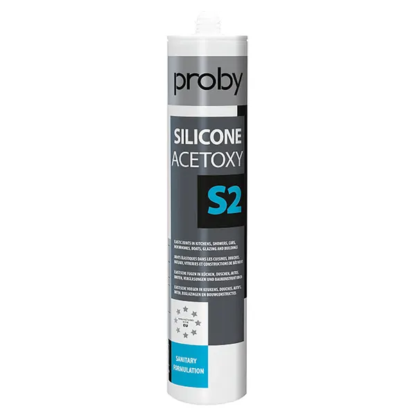 Proby Silicone Acetoxy S2 koker 280ml transparant