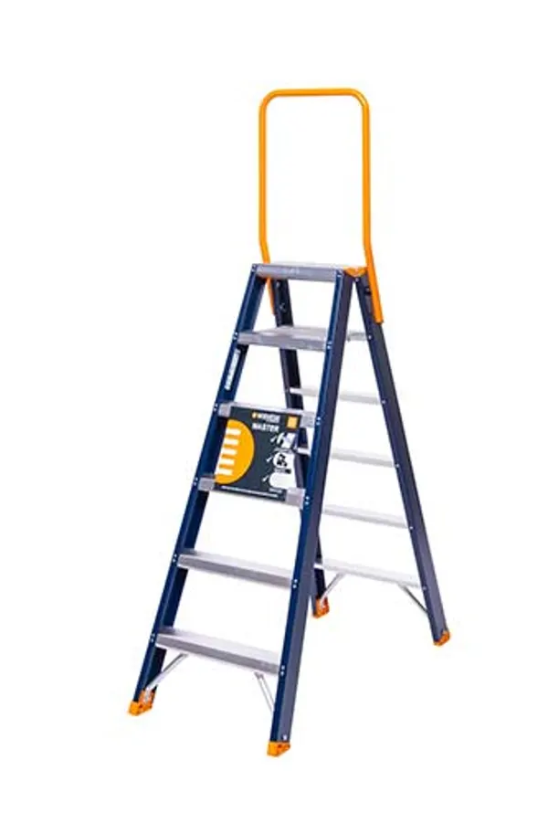 Wienese Master Dubbele Trap 2x6 treden stahoogte 141cm