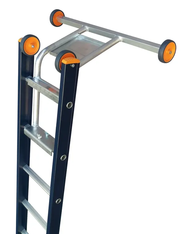 Aluminium afhouder met wiel sportafstand 28cm