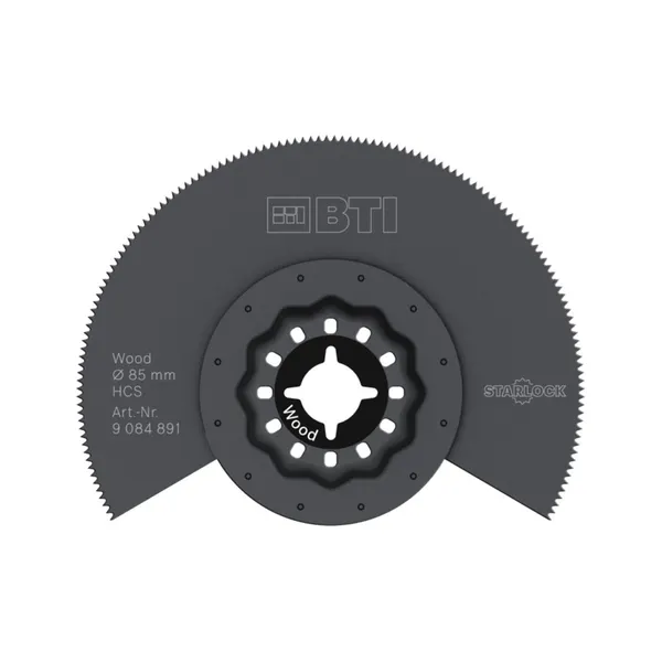 Starlock half rond segmentzaagblad hout diameter 85mm