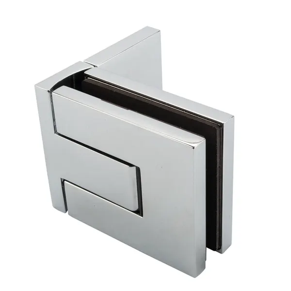 Flamea pro mini scharnier wand/glas 90° glans chroom