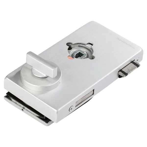 Vrij/bezet slot voor deurkruk met rozet Office Classic Dormakaba rechts aluminium