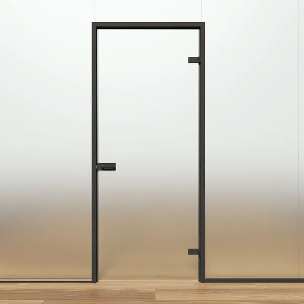 Deurkader 2,4m² DIN R RAL9005 zwart mat