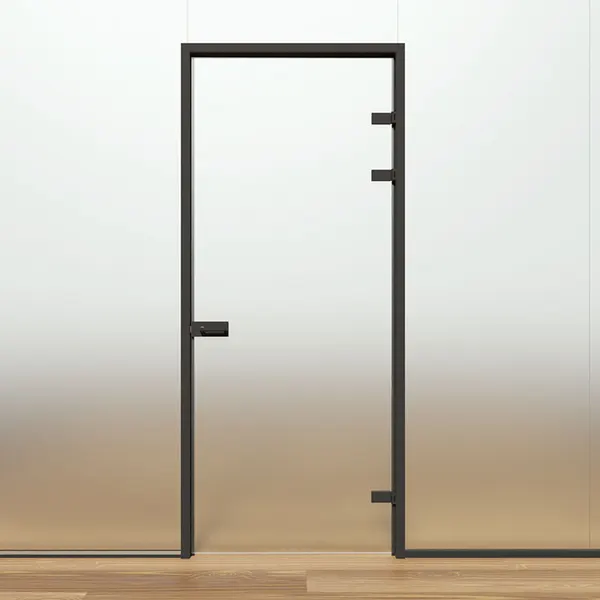 Deurkader 2,7m² DIN R RAL9005 zwart mat